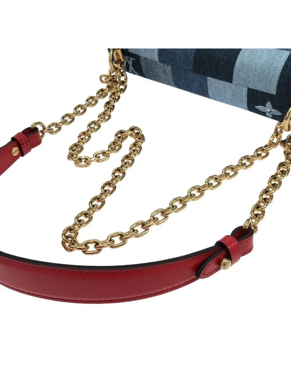 Louis Vuitton Denim Monogram Twist MM Shoulder